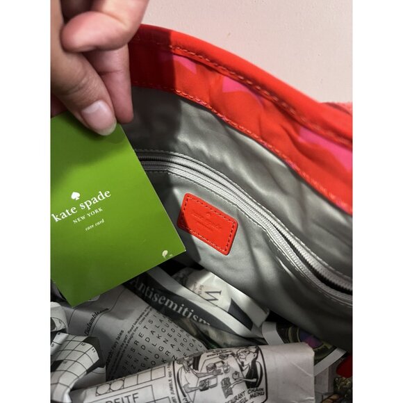 Kate Spade New York Bow Shoppe Red and Pink Harmony Baby Bag - Picture 13 of 16